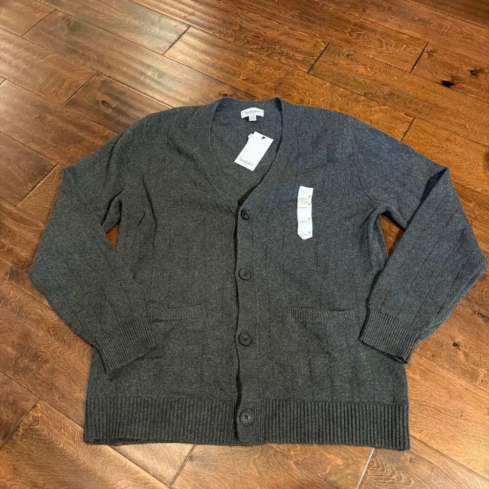 Goodfellow & Co Mens Gray Button Front Cardigan Sweater Size M New With Tags